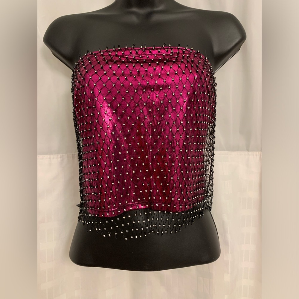 Pink crystals top